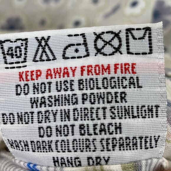 NWOT WHITE STUFF Blouse Womens 2~XS~S Patchwork Floral Stripe Button-Up Long-Slv - Picture 8 of 8